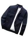 Men's Regular Jacket Fit For Casual Wear || Low-Cut Standing Collar || Full Sleeve | Latest Stylish Jacket For Men ||Regular Fit Zip-Up Casual jacket|| bomber jacket for men(MJ-9015)